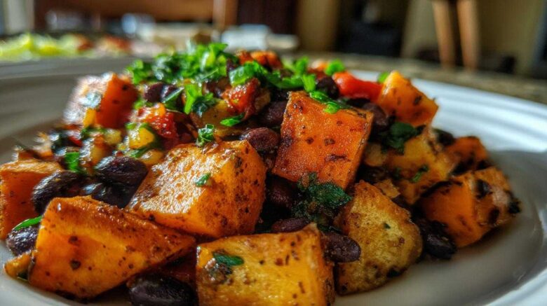 Sweet Potato & Black Bean Hash
