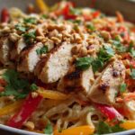 Thai Peanut Chicken Noodle Salad