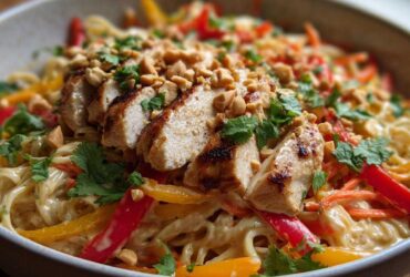 Thai Peanut Chicken Noodle Salad