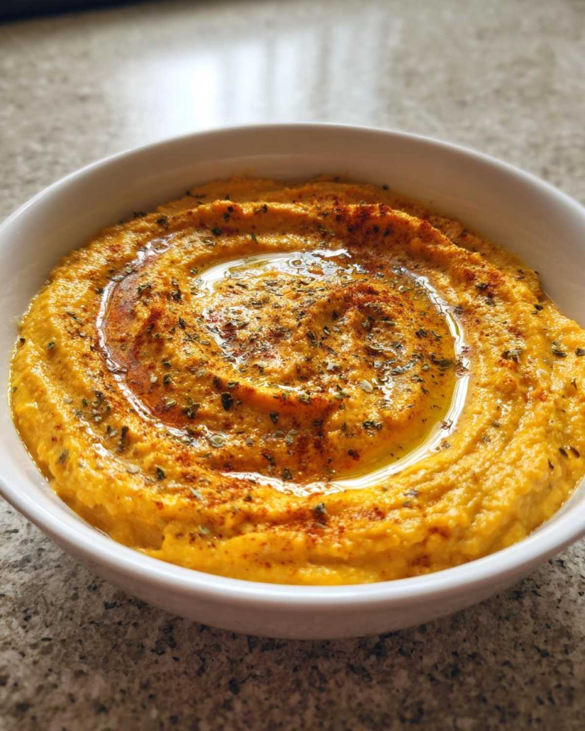 Vegan Pumpkin Hummus - detail 1