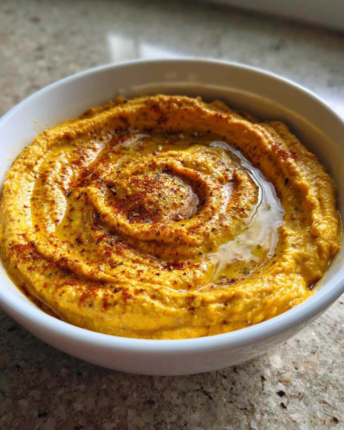Vegan Pumpkin Hummus - detail 2