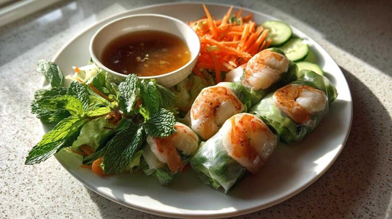 Vietnamese Rice Paper Spring Rolls