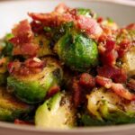 Air Fryer Brussels Sprouts with Bacon