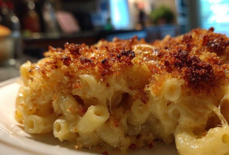 Baked Three-Cheese Mac & Cheese