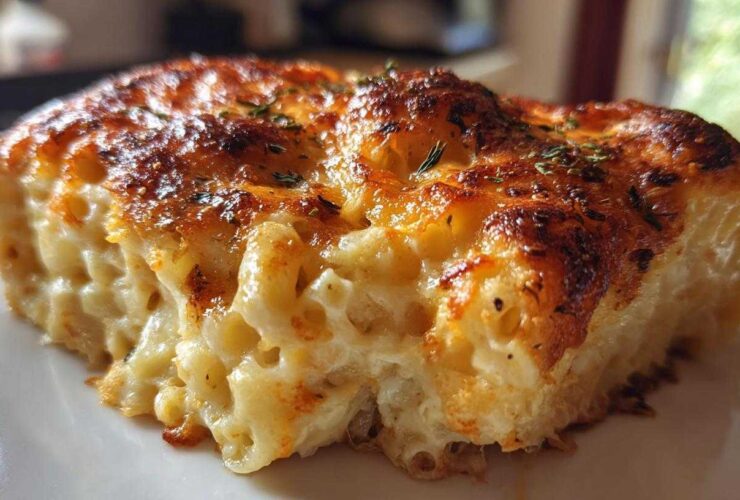 Baked Three-Cheese Mac & Cheese