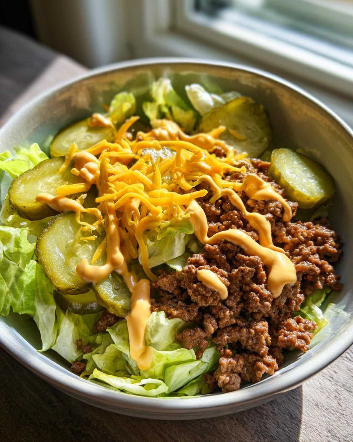 Big Mac Salad (Keto) - detail 2