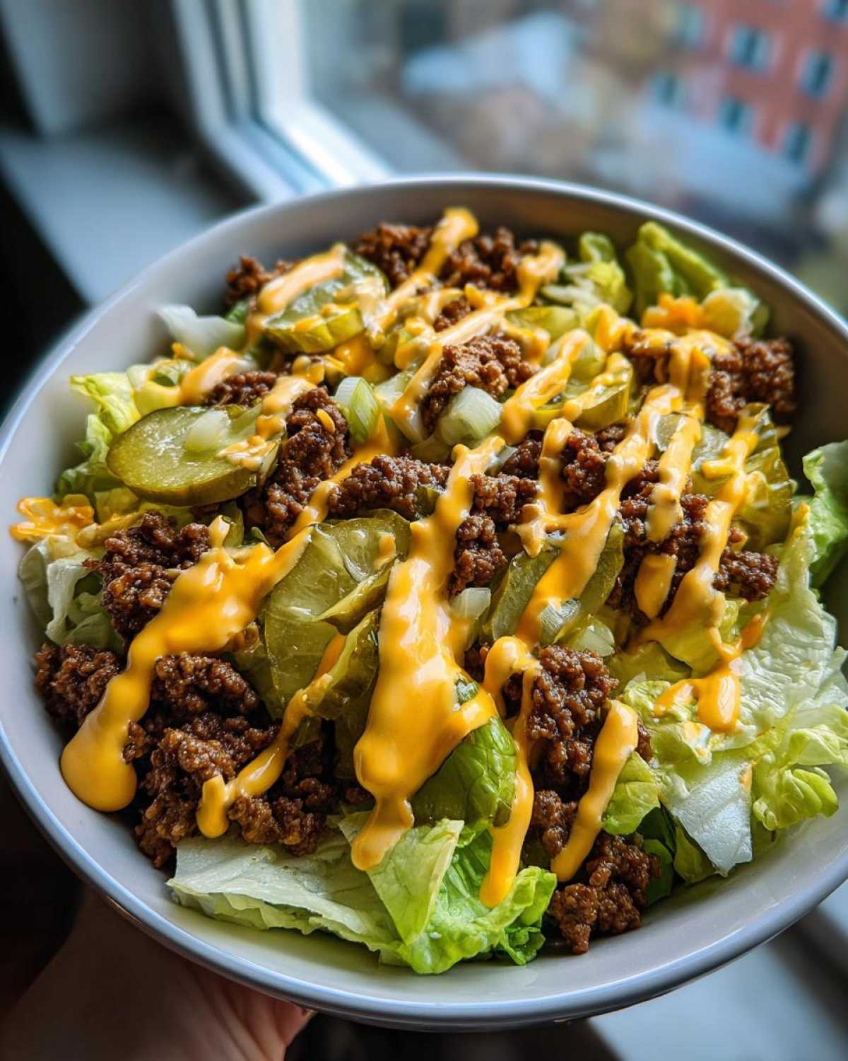 Big Mac Salad (Keto) - detail 3