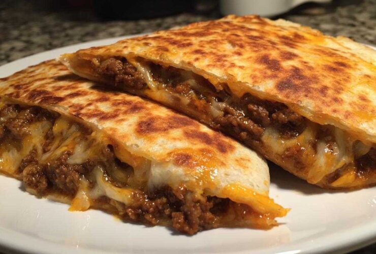 Burger Quesadillas