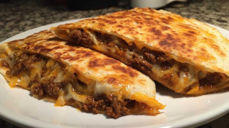 Burger Quesadillas