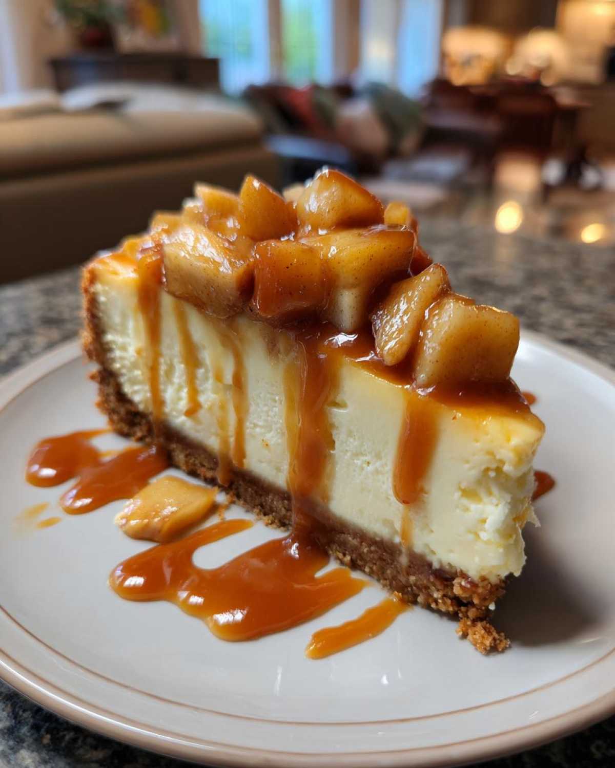 Caramel Apple Cheesecake - detail 3