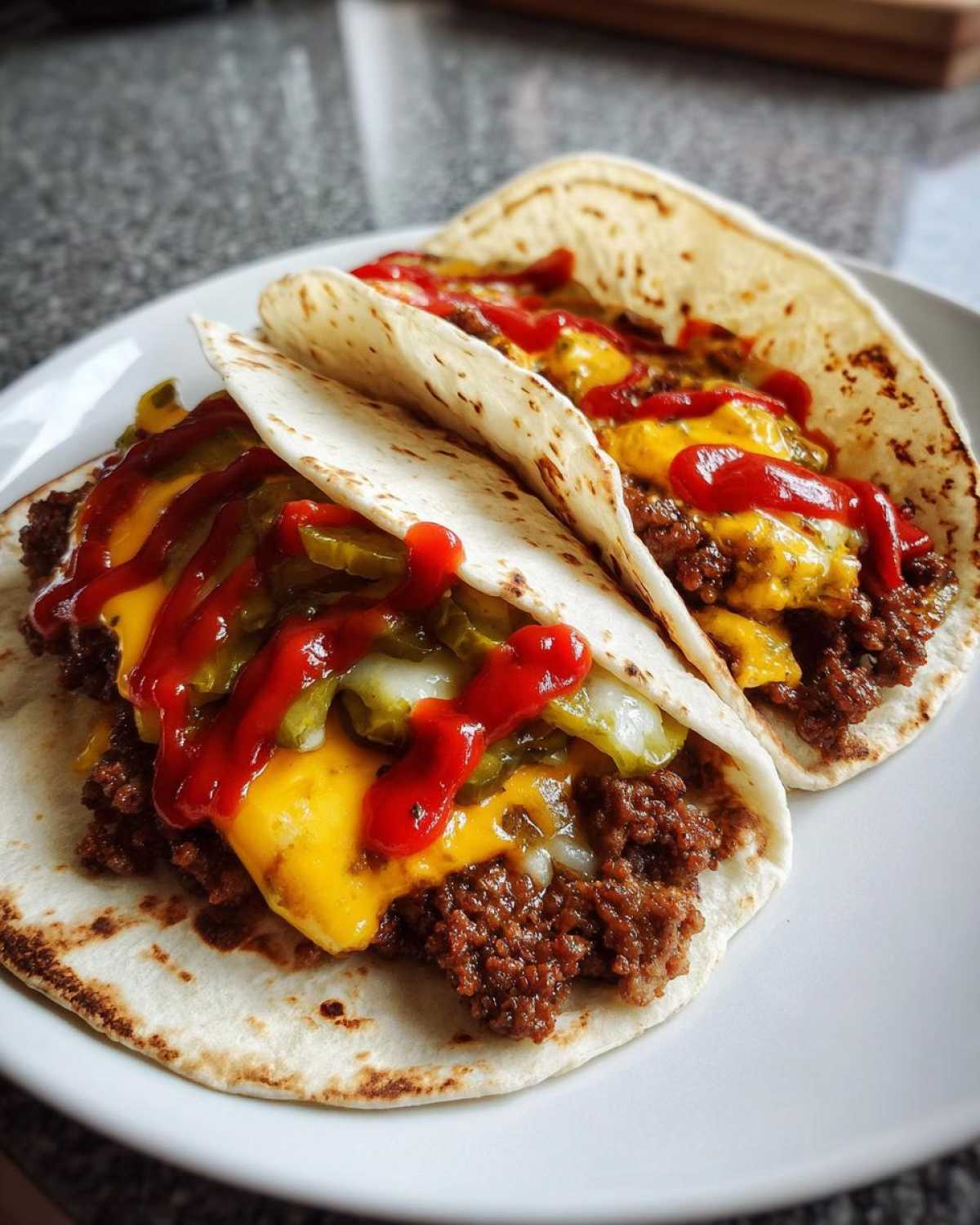 Cheeseburger Tacos - detail 2