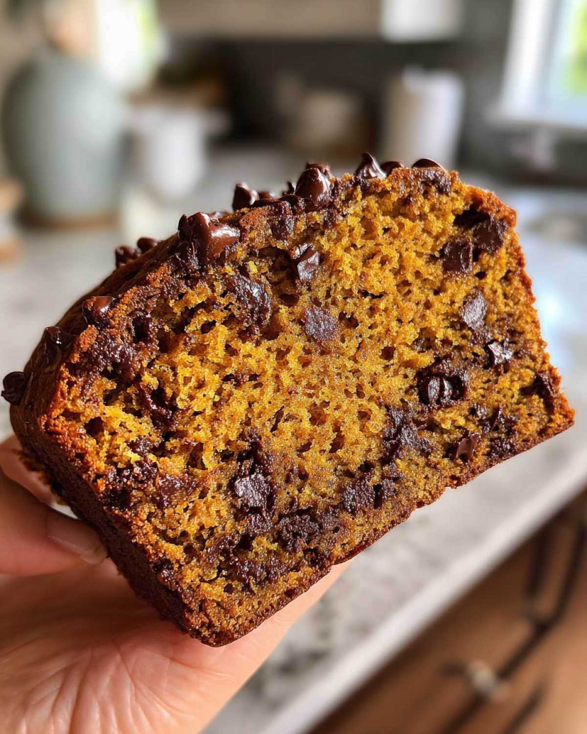 Chocolate Chip Pumpkin Bread - detail 2