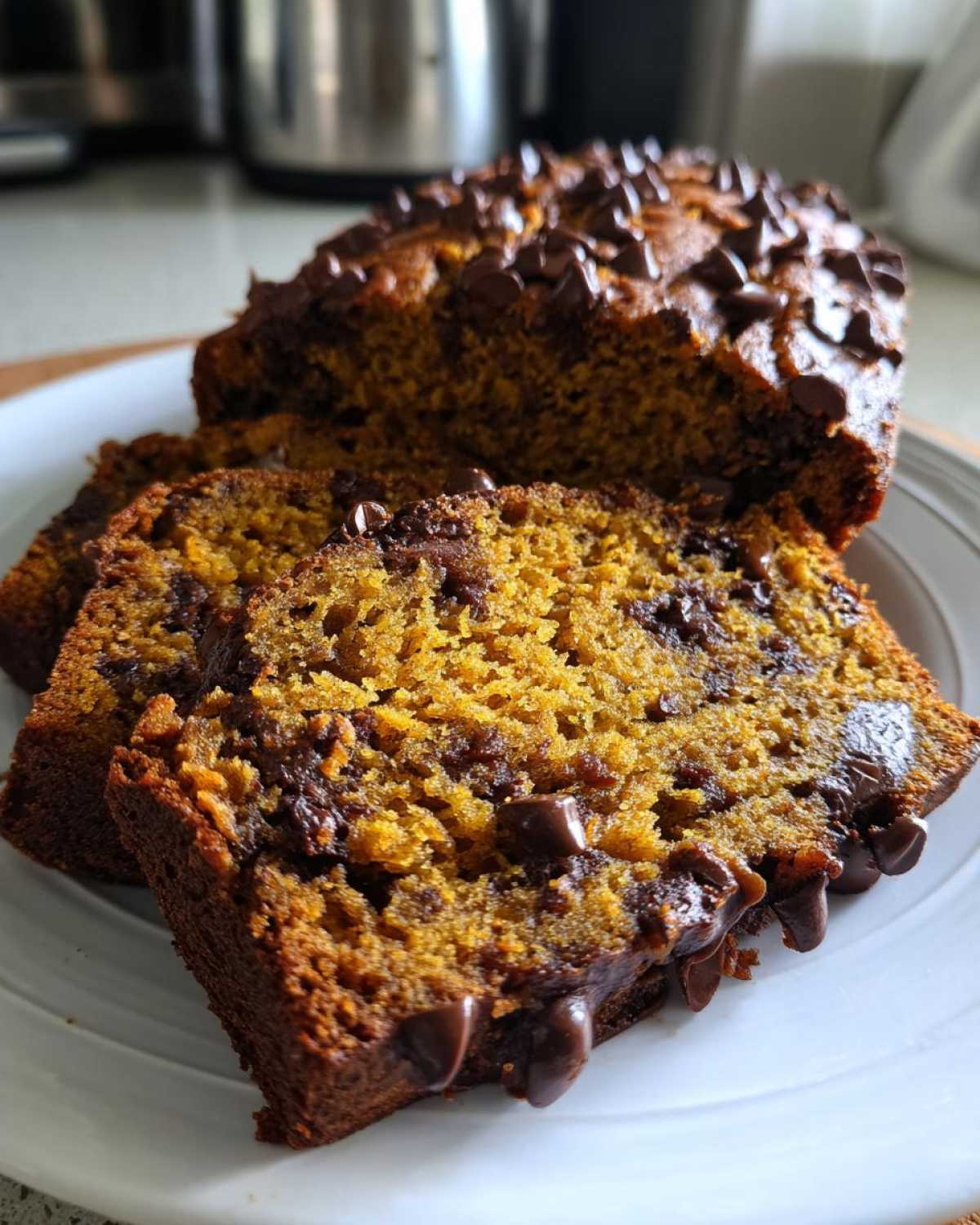 Chocolate Chip Pumpkin Bread - detail 2