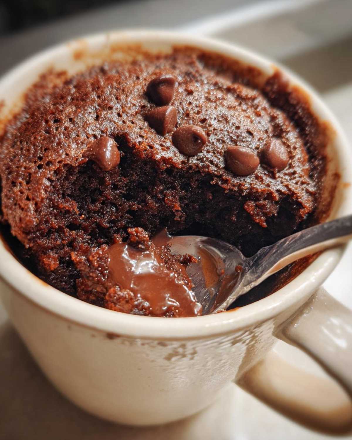 Chocolate Mug Cake - detail 1