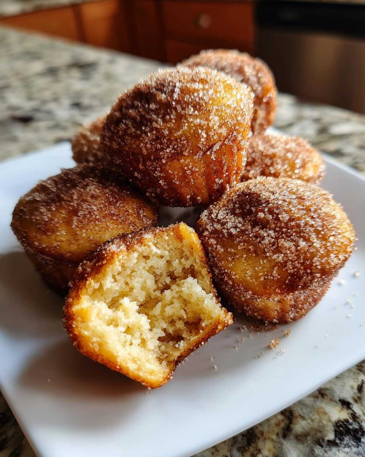 Cinnamon Sugar Donut Muffins - detail 2