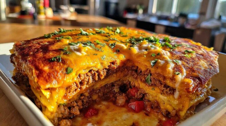Crunchwrap Casserole