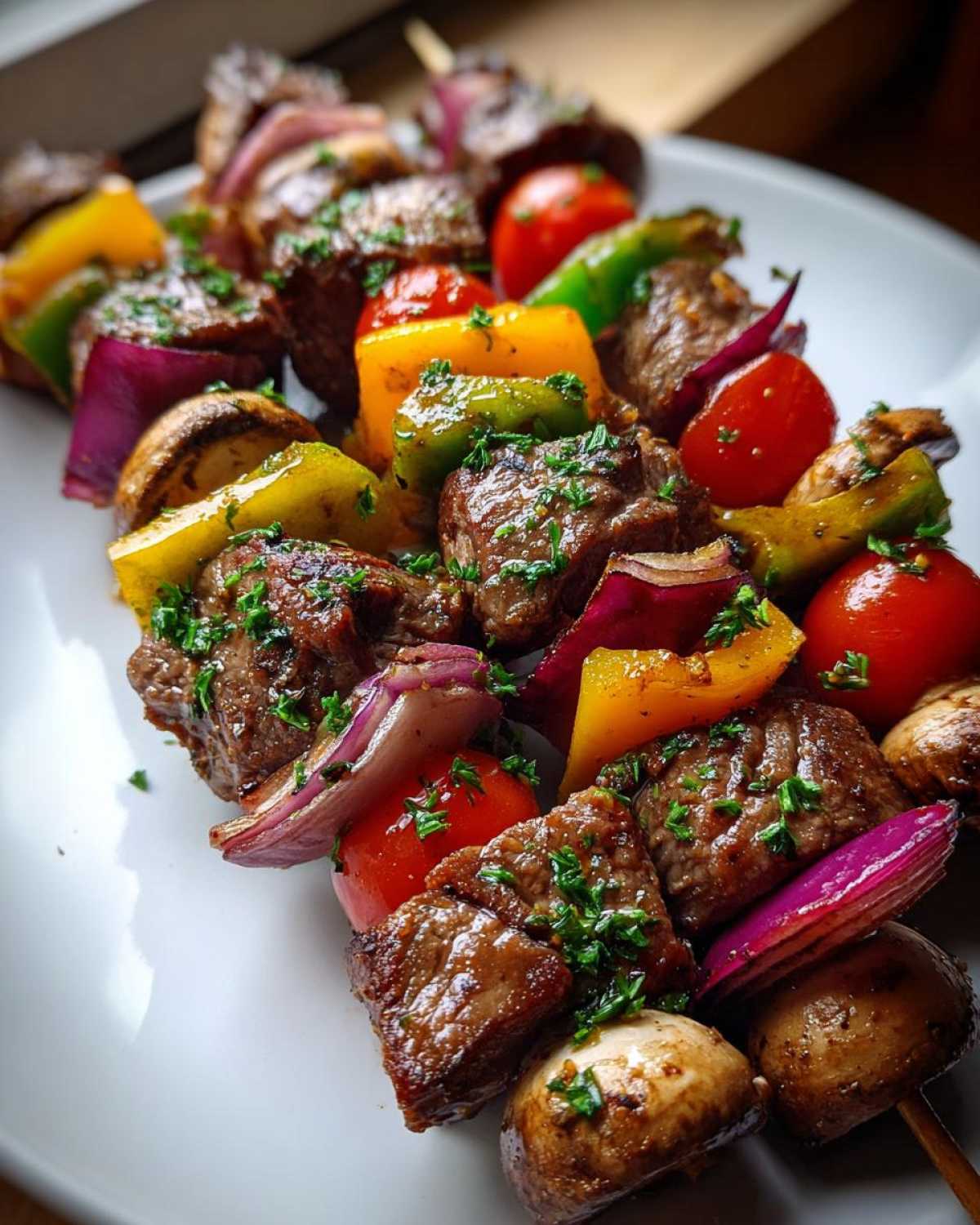 Grilled Steak Kebabs with Veggies - detail 3