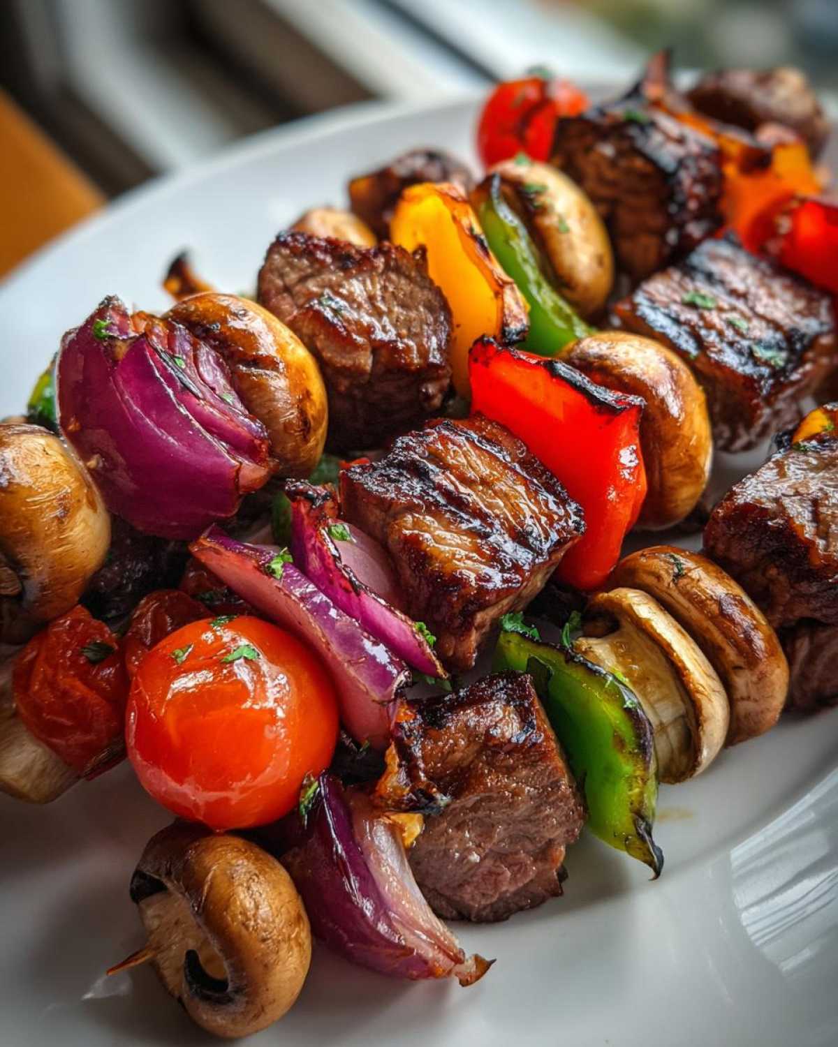Grilled Steak Kebabs with Veggies - detail 4