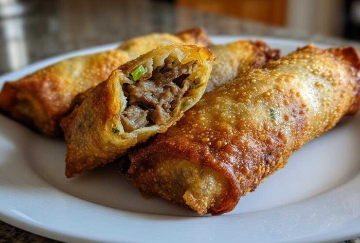 Philly Cheesesteak Egg Rolls