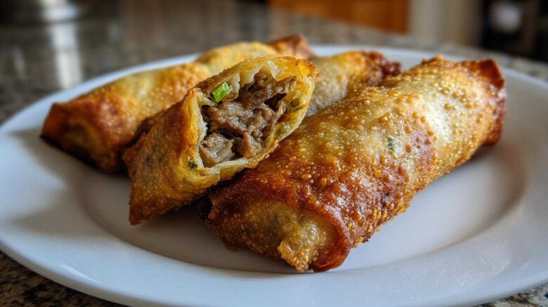 Philly Cheesesteak Egg Rolls