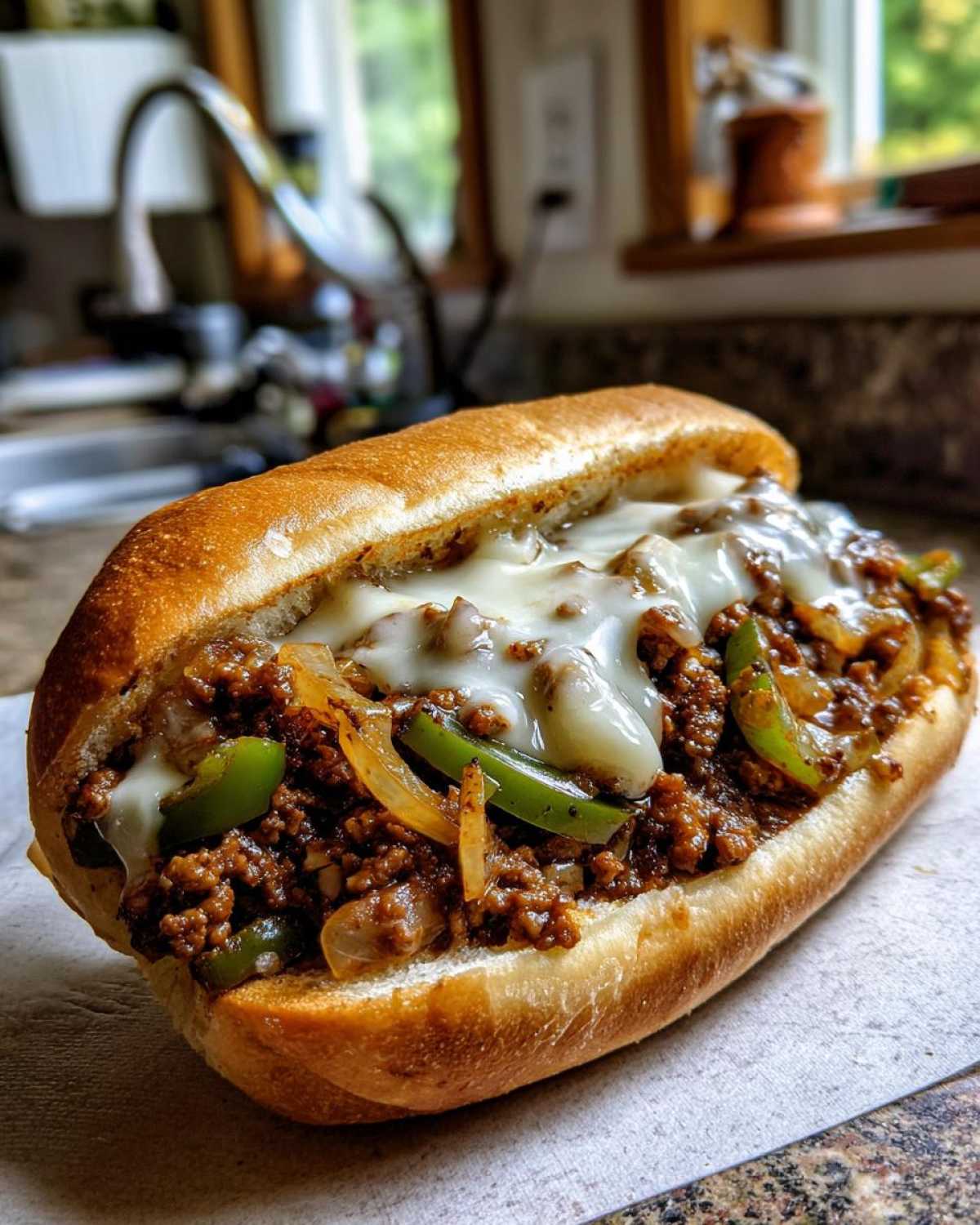 Philly Cheesesteak Sloppy Joes - detail 1