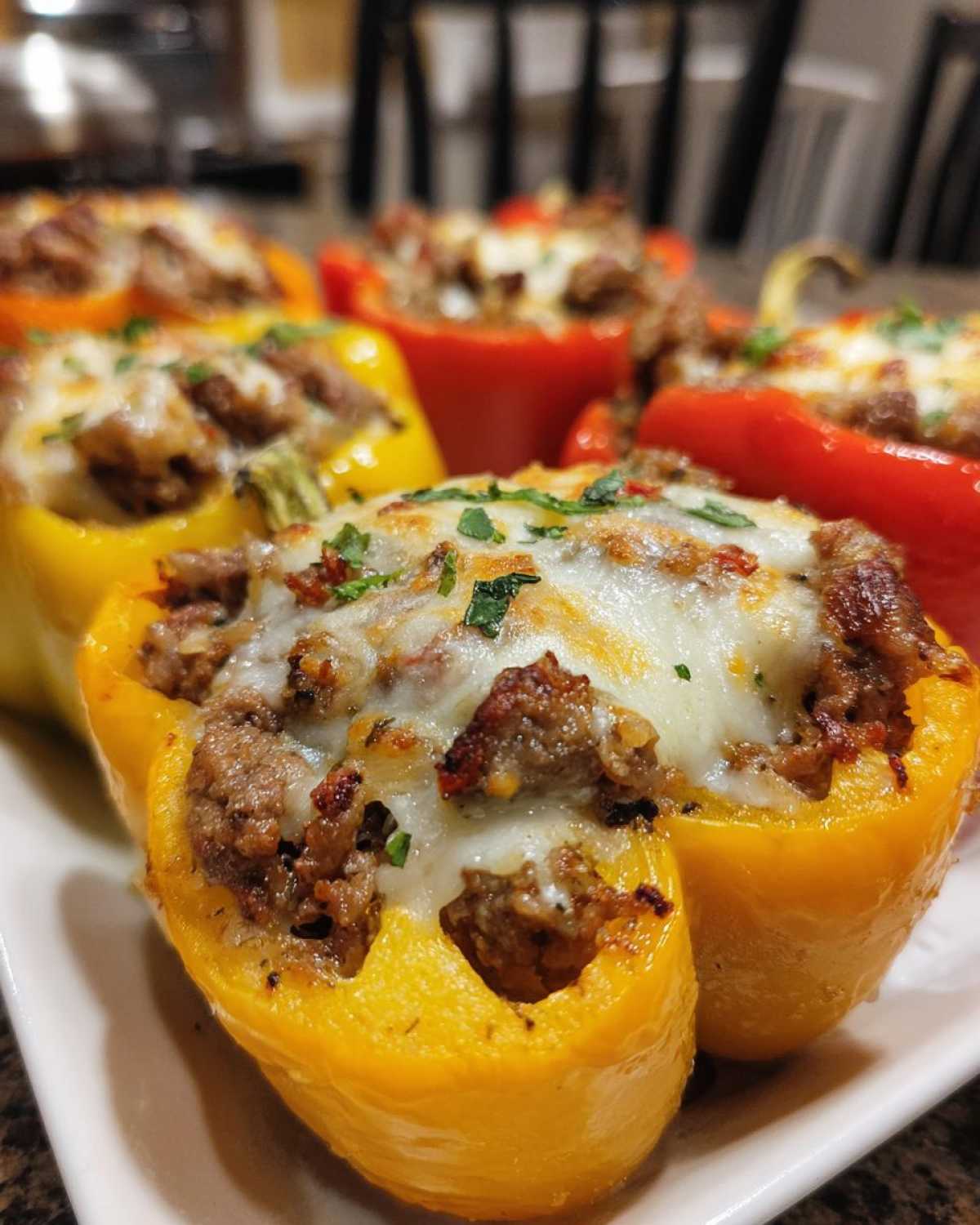 Philly Cheesesteak Stuffed Peppers - detail 2