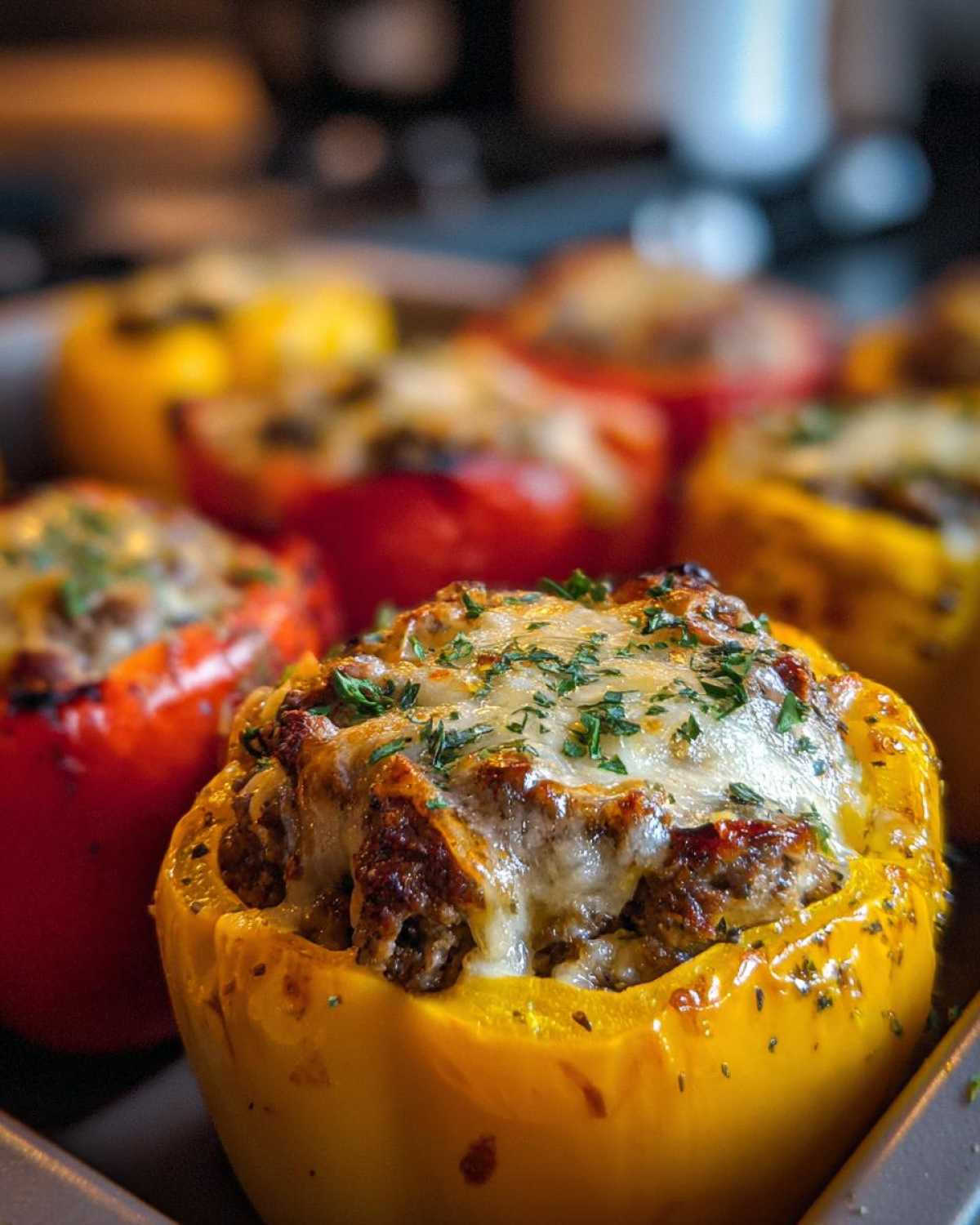Philly Cheesesteak Stuffed Peppers - detail 7