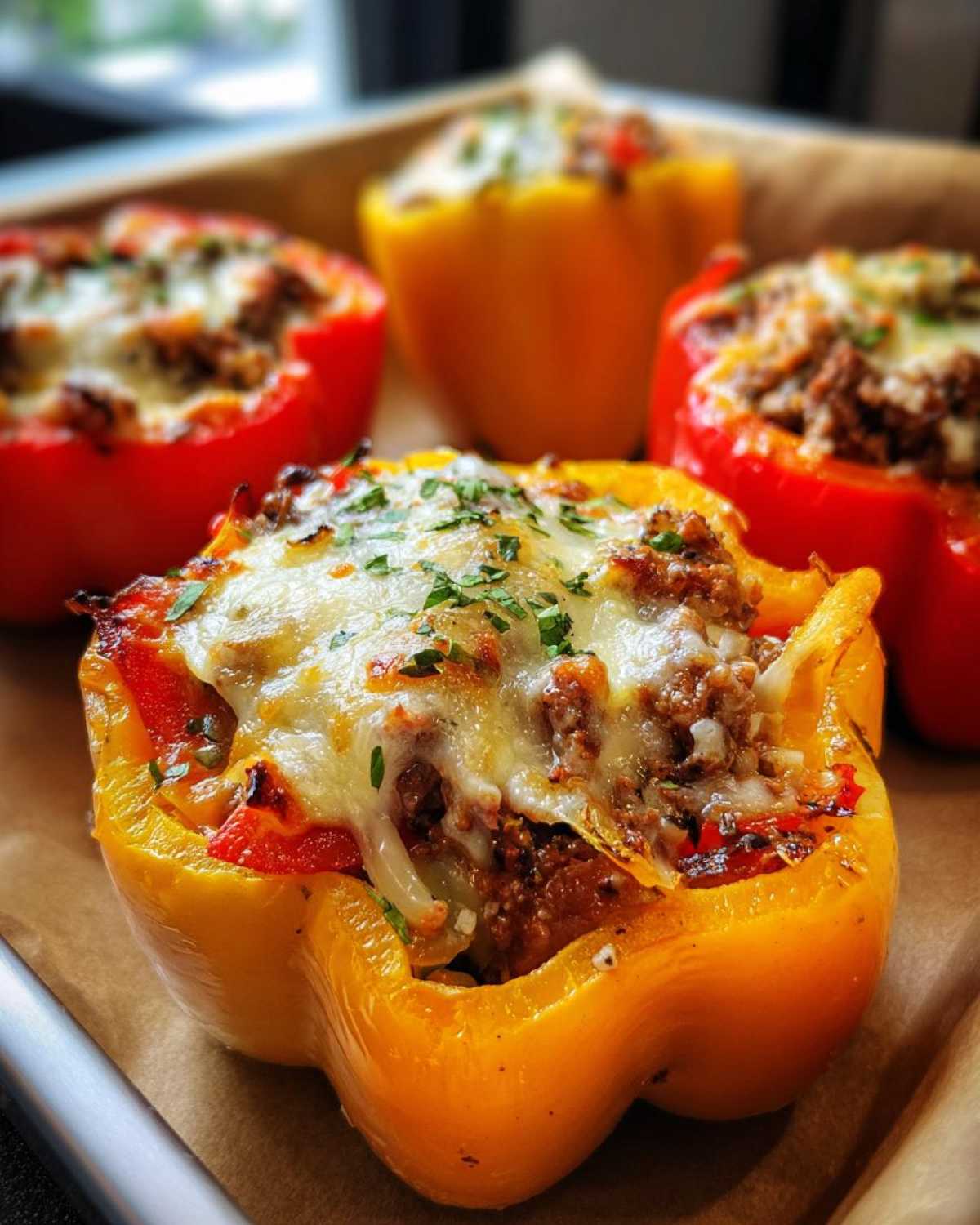 Philly Cheesesteak Stuffed Peppers - detail 3