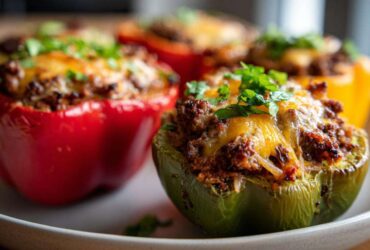 Philly Cheesesteak Stuffed Peppers