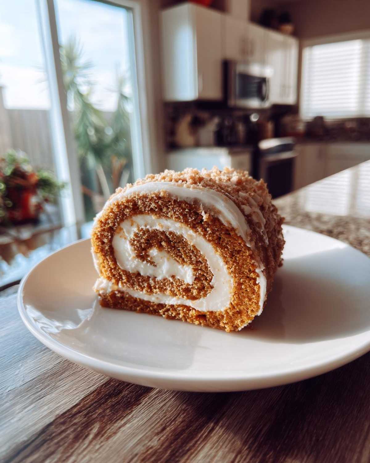 Pumpkin Roll Cake - detail 1