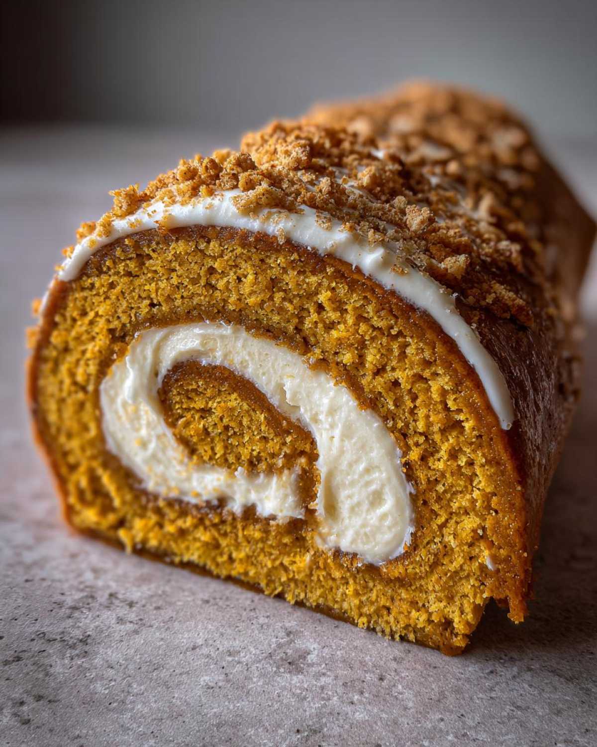 Pumpkin Roll Cake - detail 1