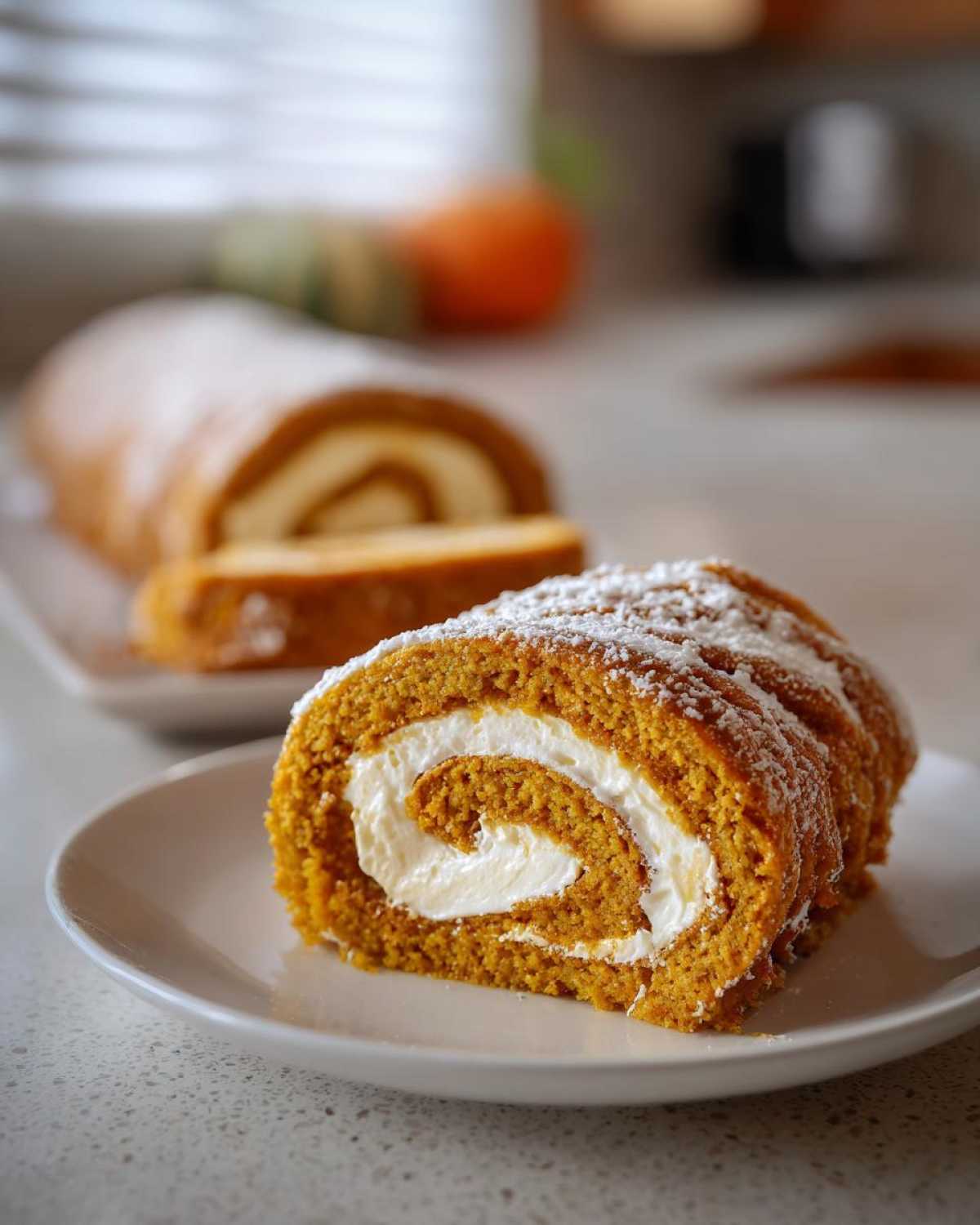 Pumpkin Roll Cake - detail 2