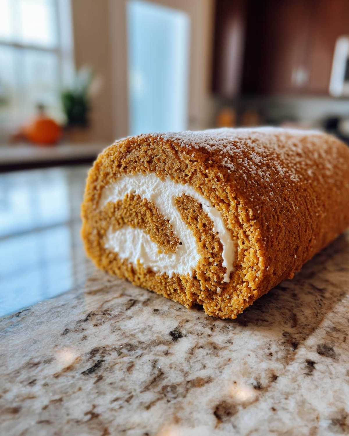 Pumpkin Roll Cake - detail 3