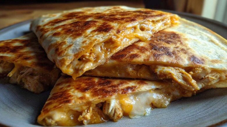Sheet Pan Chicken Fajita Quesadillas