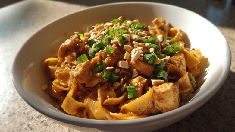 Thai Peanut Chicken Noodles