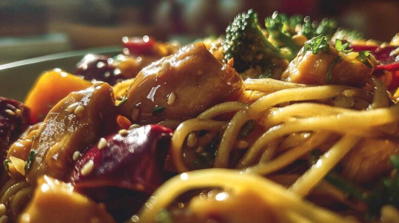 Thai Peanut Chicken Noodles