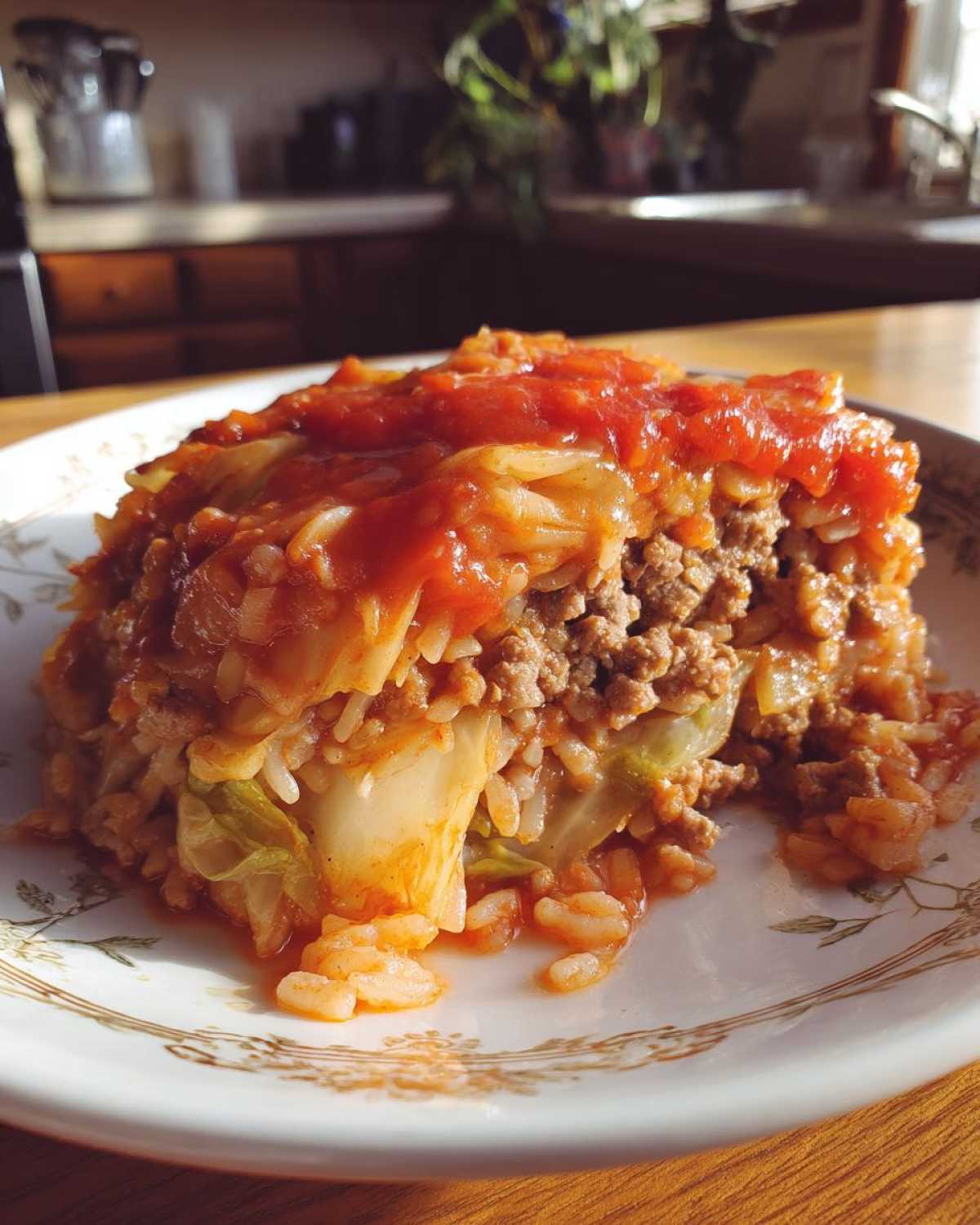 Unstuffed Cabbage Roll Casserole - detail 2