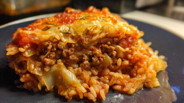 Unstuffed Cabbage Roll Casserole