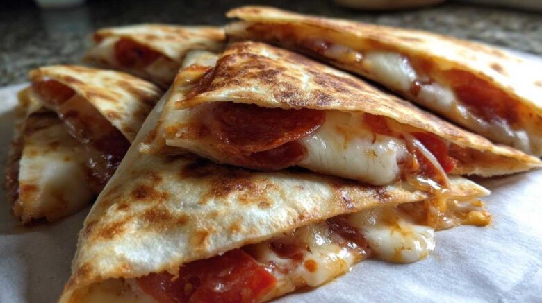 15-Minute Pepperoni Pizza Quesadillas (Kid-Friendly Dinner)