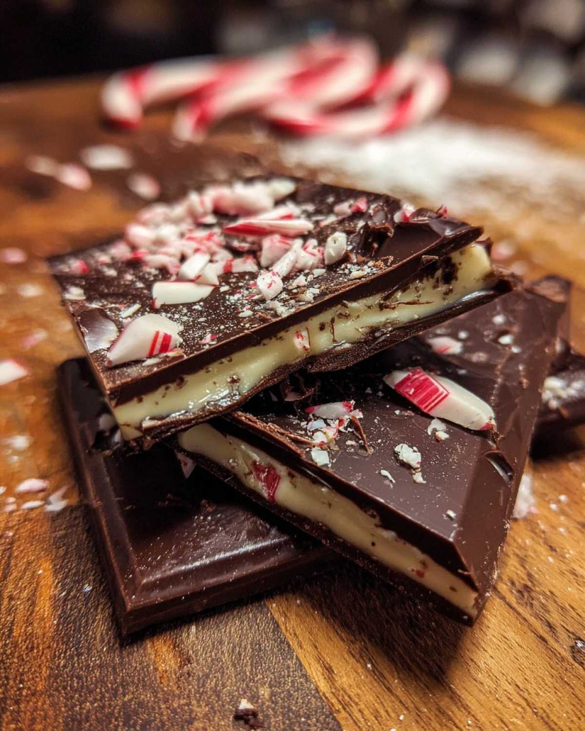 2-Ingredient Peppermint Bark (Easy Holiday Candy) - detail 1