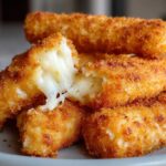Air Fryer Mozzarella Sticks (No Oil, Super Crispy)