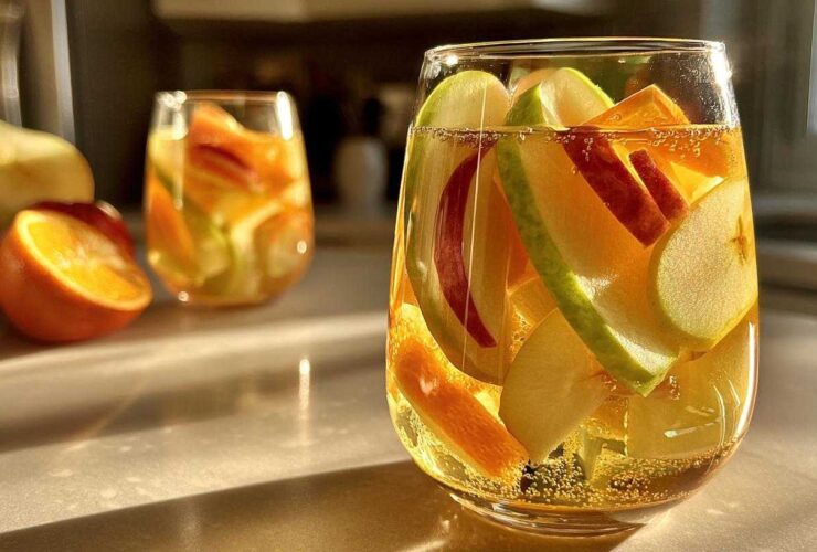Apple Cider Sangria (Autumn Party Cocktail)