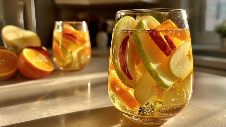 Apple Cider Sangria (Autumn Party Cocktail)