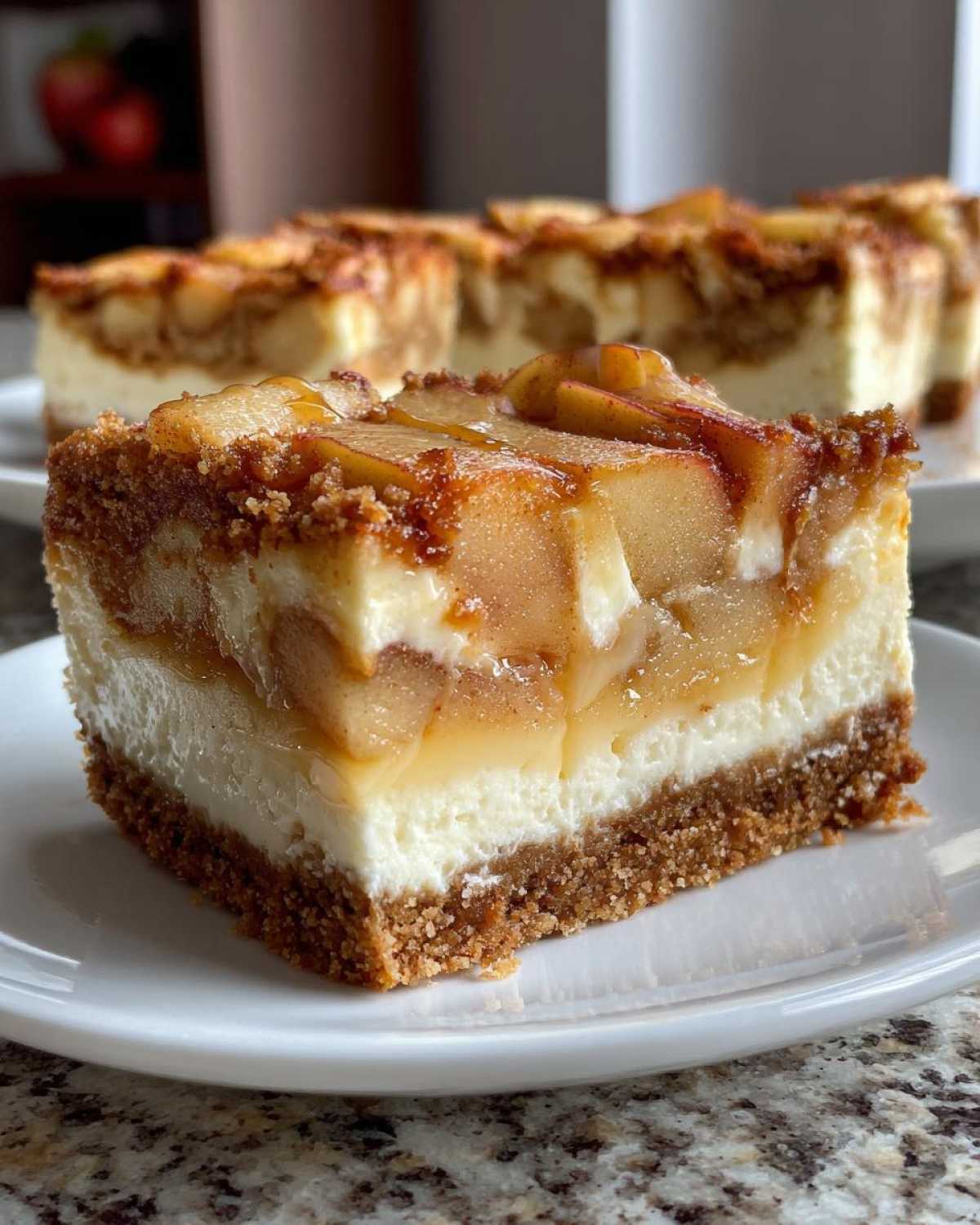 Apple Pie Cheesecake Bars (Two Desserts in One) - detail 4