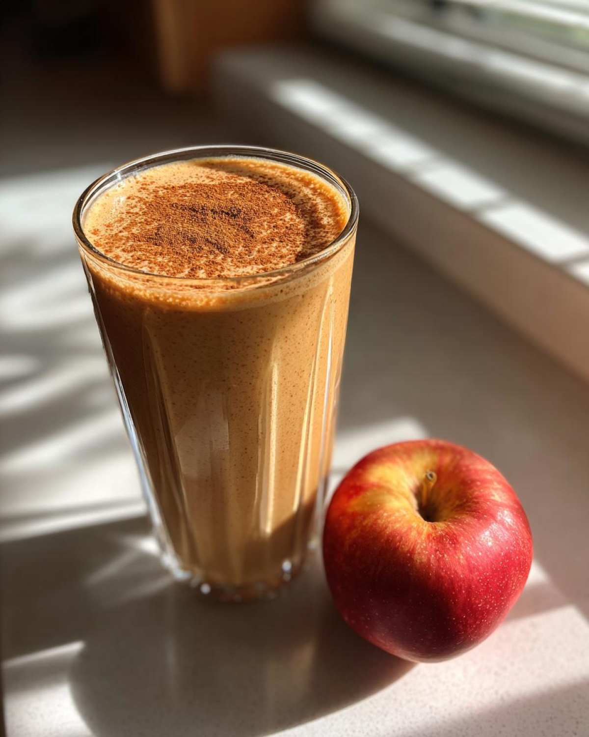 Apple Pie Smoothie (Healthy Dessert in a Glass) - detail 2