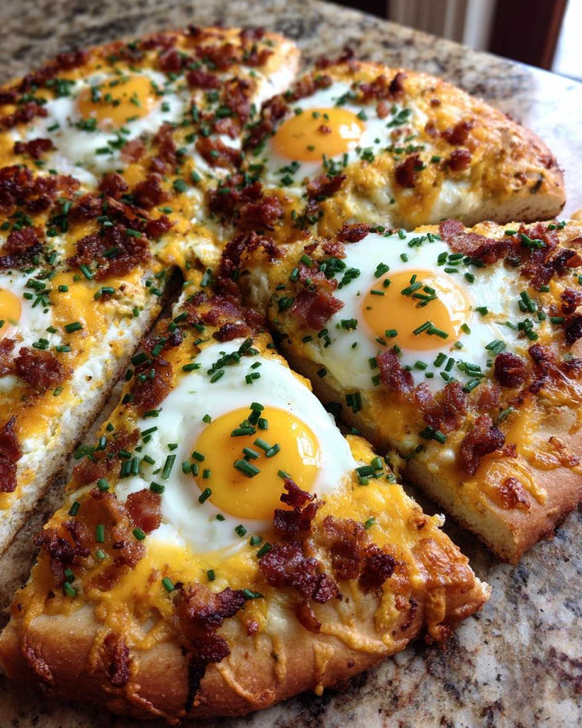 Bacon & Egg Breakfast Pizza (Fun Morning Meal) - detail 3
