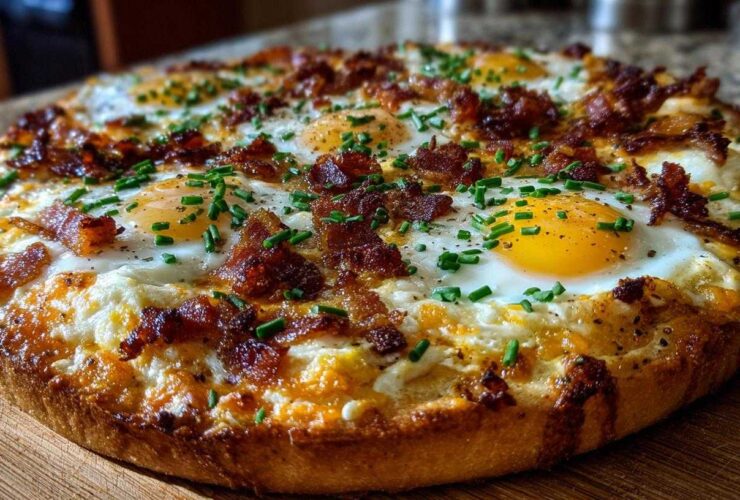 Bacon & Egg Breakfast Pizza (Fun Morning Meal)