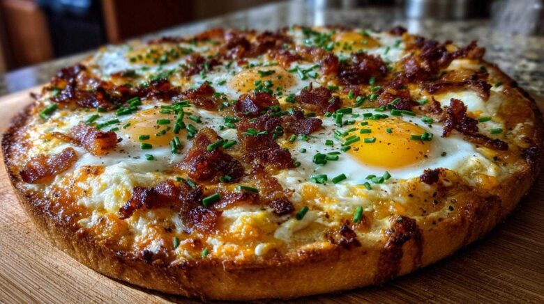 Bacon & Egg Breakfast Pizza (Fun Morning Meal)