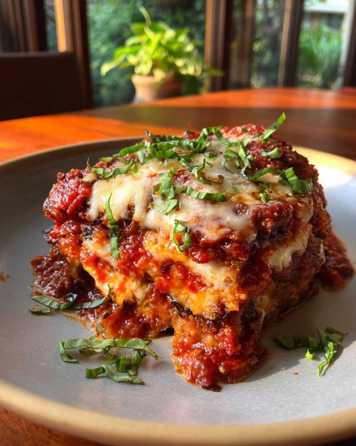 Baked Eggplant Parmesan Stacks (Meatless Italian Classic) - detail 4