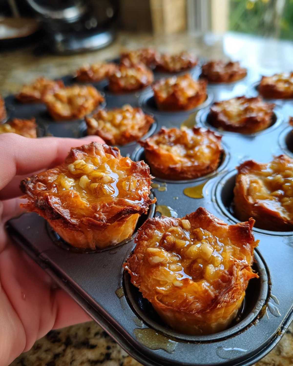 Baklava Bites (Easy Honey Nut Pastries) - detail 2